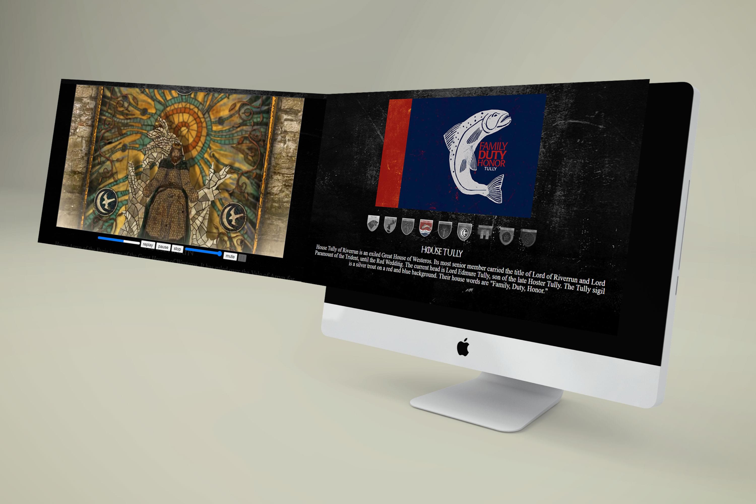 Video Player Website Mockup